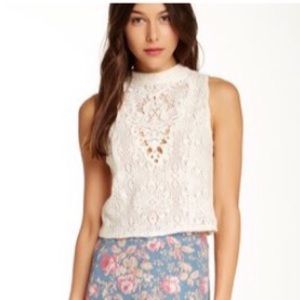 Free People Greatest Hits Crop Top Size L